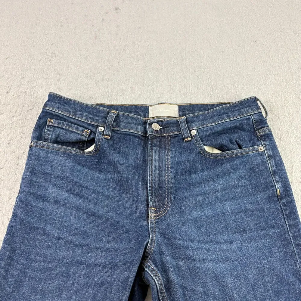 Everlane‎ Jeans Mens 33x32 Blue Slim Straight Denim Medium Wash